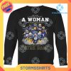 A Woman Loves Notre Dame Fighting Irish Sweatshirt