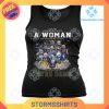 A Woman Loves Notre Dame Fighting Irish Tank Top