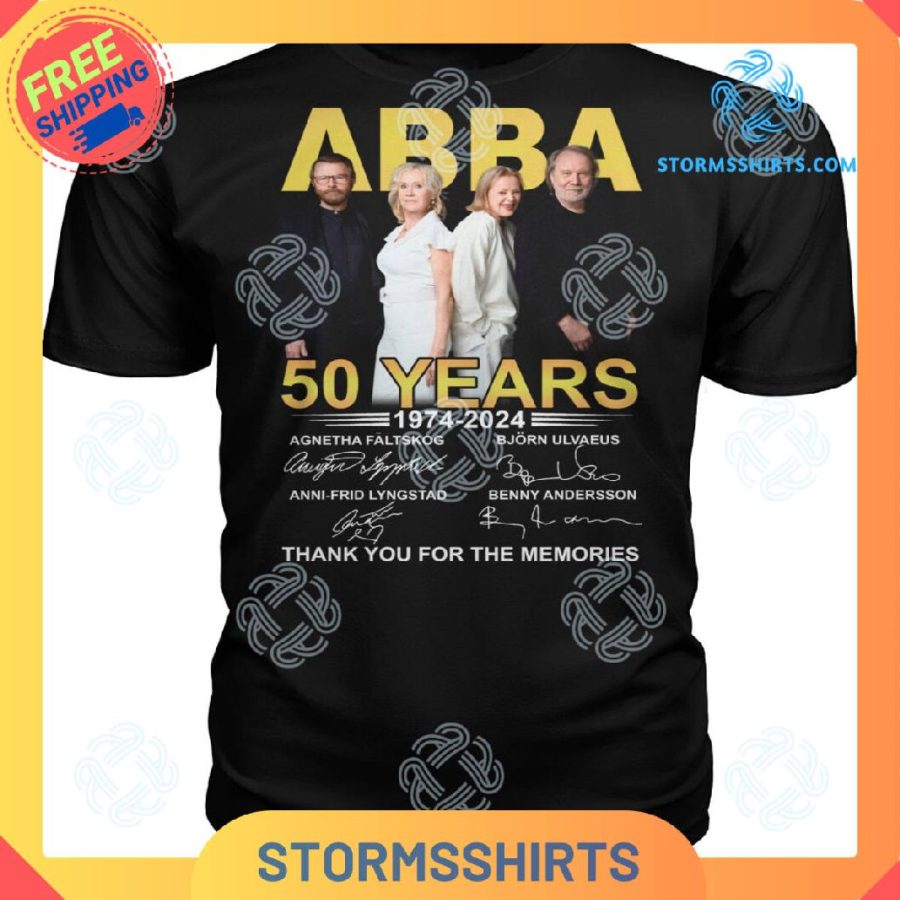 Abba music pop 50 years t-shirt