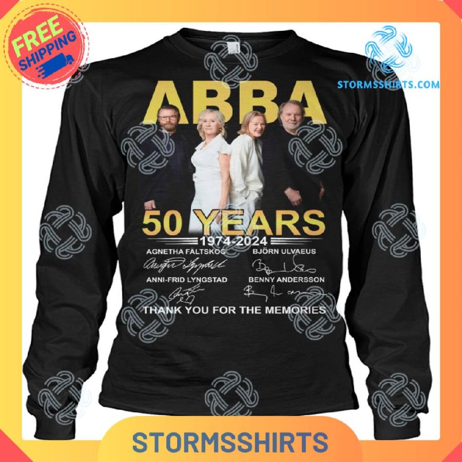 Abba music pop 50 years t-shirt