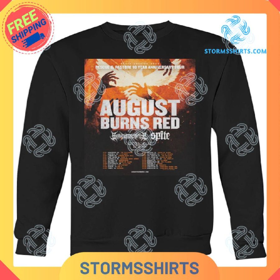 August burns red tour 2023 tee shirt