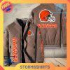 Cleveland Browns Quilted Bomber Jacket
