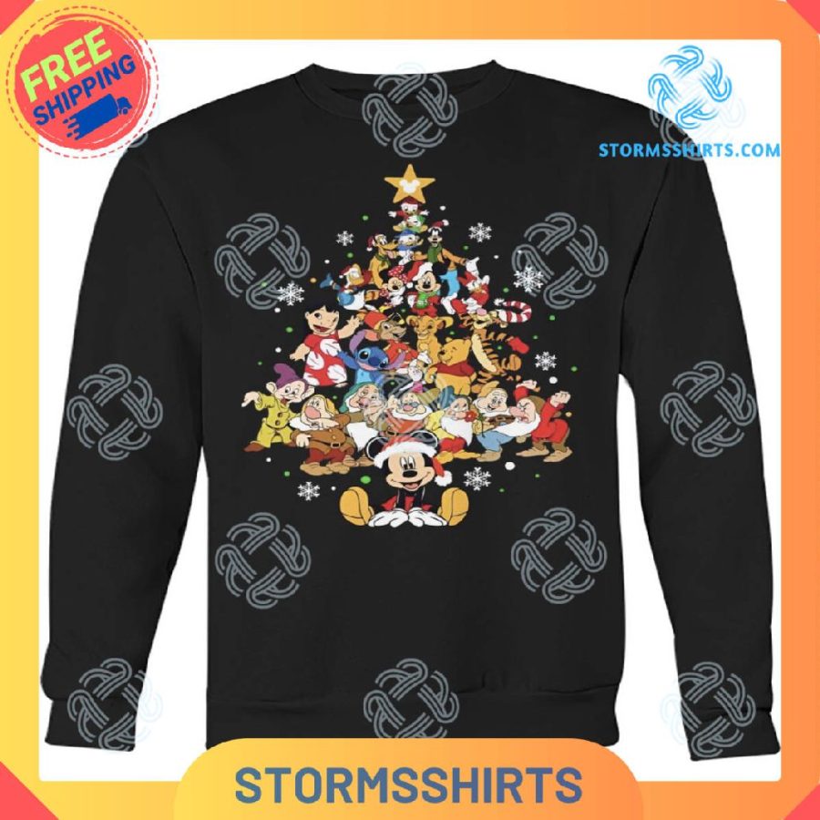 Disney characters merry christmas sweatshirt