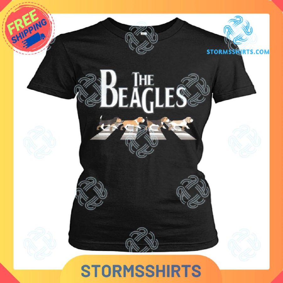 Dog beagles walk t-shirt