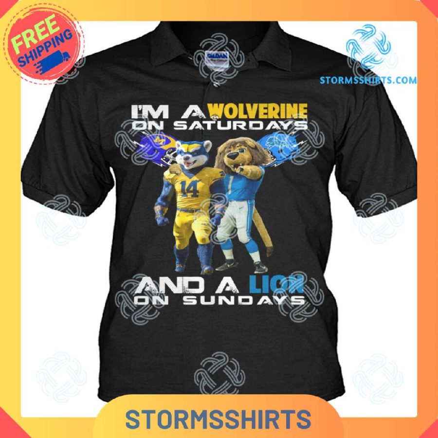 Im a wolverine and a lion t-shirt