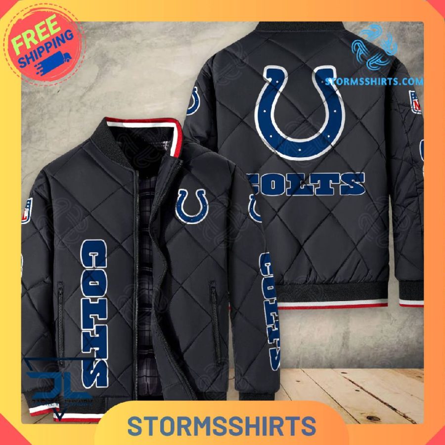 Indianapolis Colts Quilted Bomber Jacket