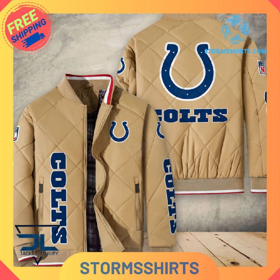 Indianapolis Colts Quilted Bomber Jacket