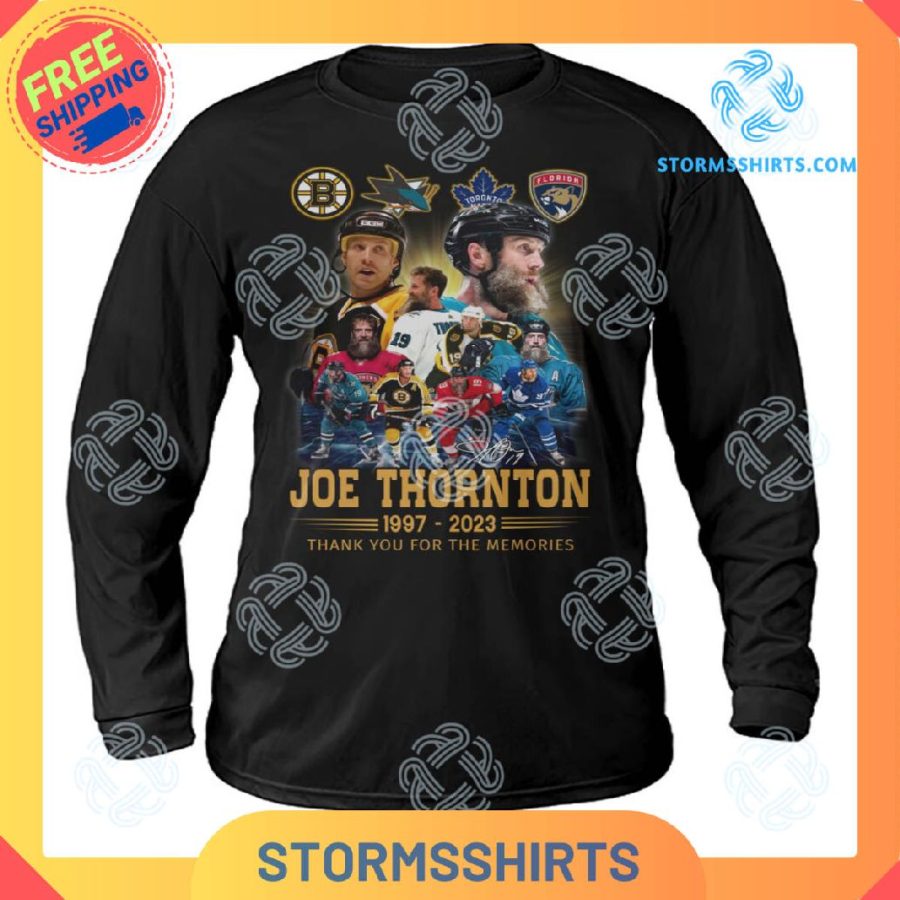 Joe thornton thank you for the memories sweatshirt