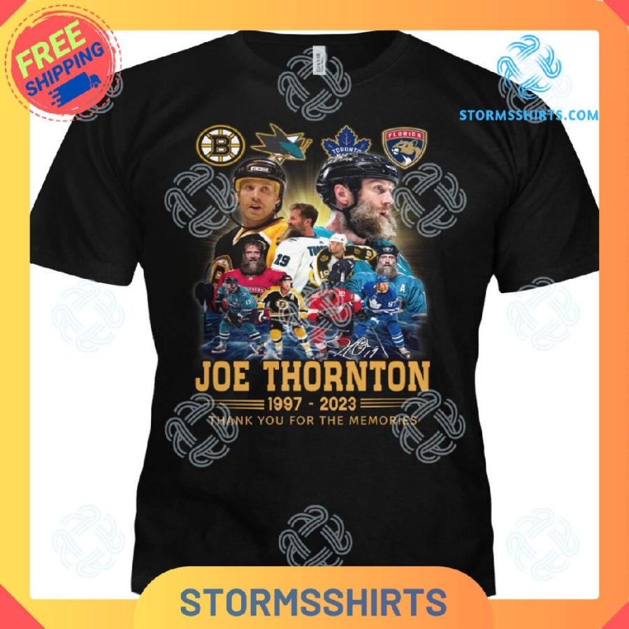 Joe thornton thank you for the memories t-shirt