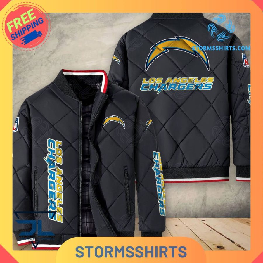 Los Angeles Chargers Quilted Bomber Jacket