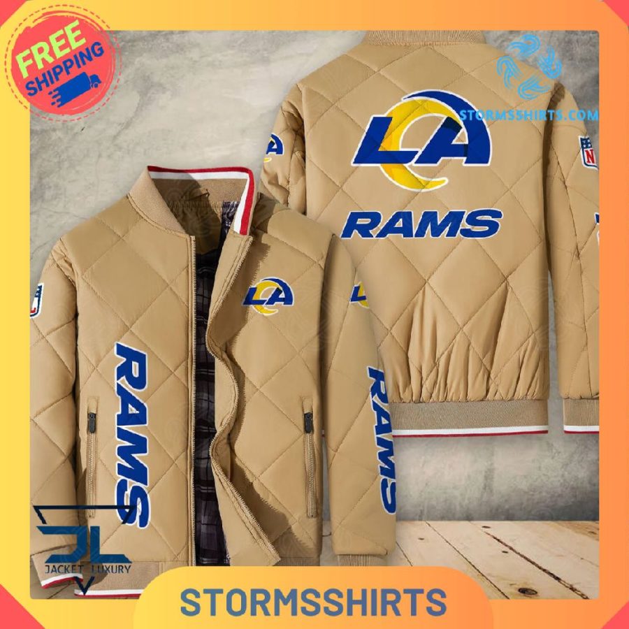 Los Angeles Rams Quilted Bomber Jacket