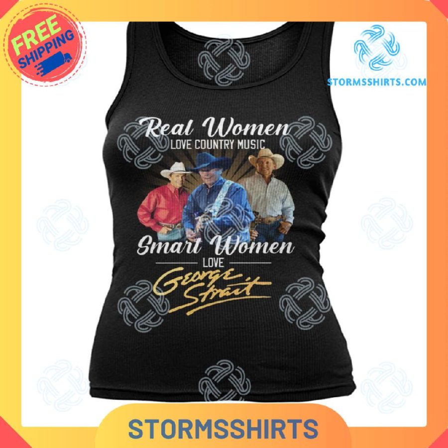 Love country music george strait tank top