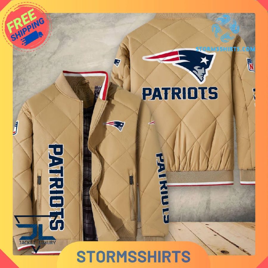 New England Patriots Quilted Bomber Jacket