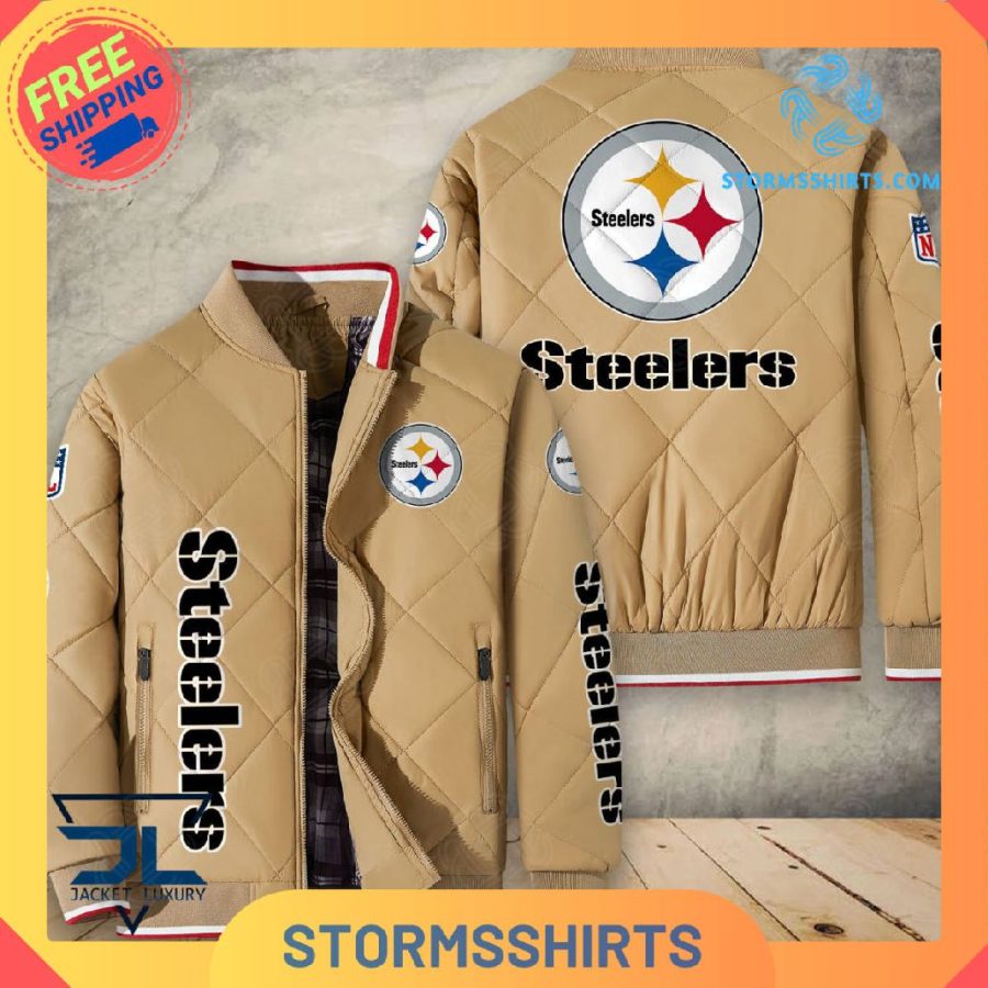 Pittsburgh Steelers Quilted Bomber Jacket