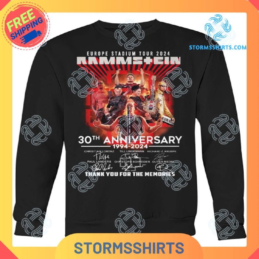 Rammstein europe stadium tour 2024 sweatshirt