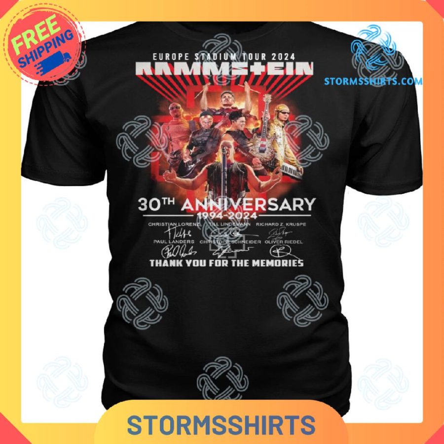 Rammstein Europe Stadium Tour 2024 T-Shirt