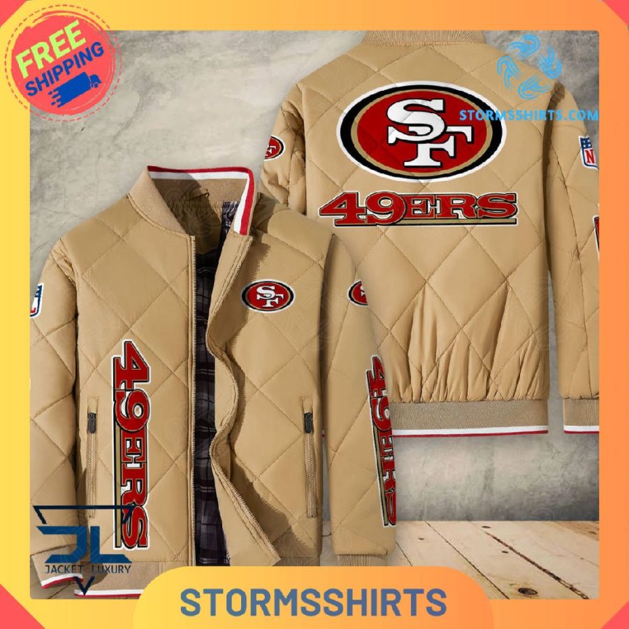 San Francisco 49ers Quilted Bomber Jacket