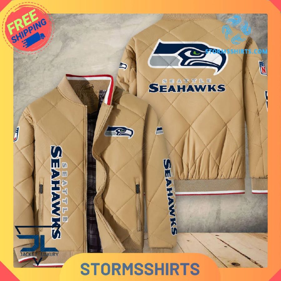 Seattle Seahawks Quilted Bomber Jacket
