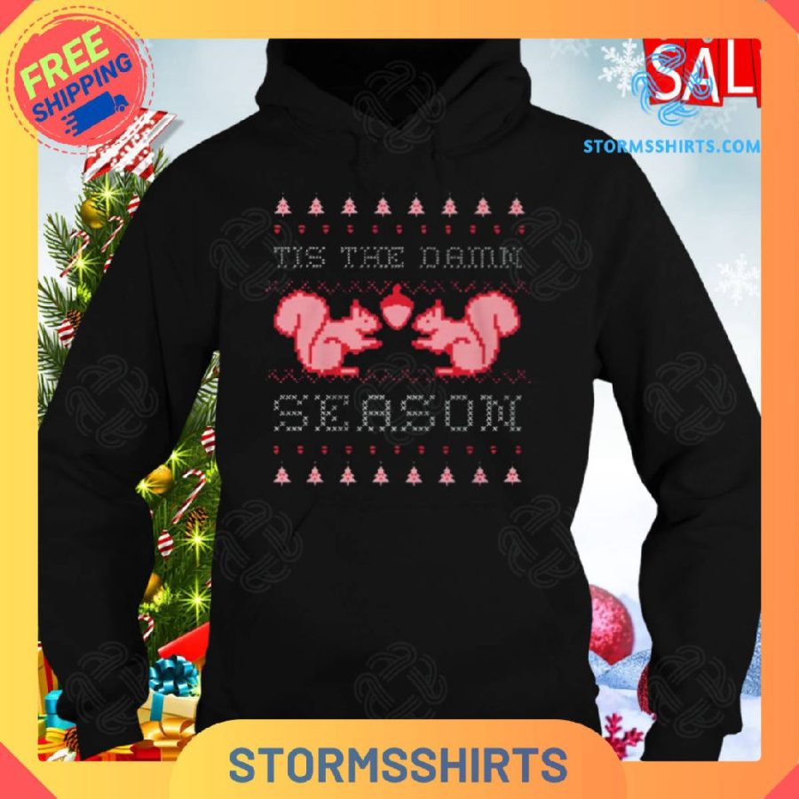 Tis The Damn Season Taylor Swift Squirrel Christmas Evermore Shirt