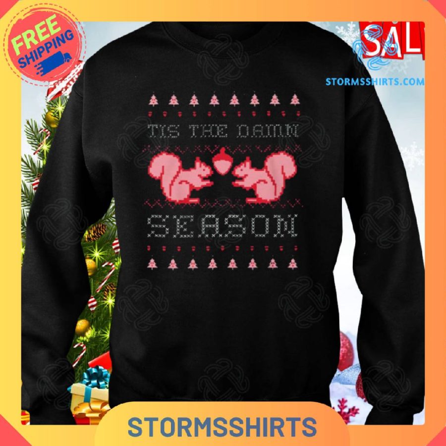 Tis The Damn Season Taylor Swift Squirrel Christmas Evermore Shirt