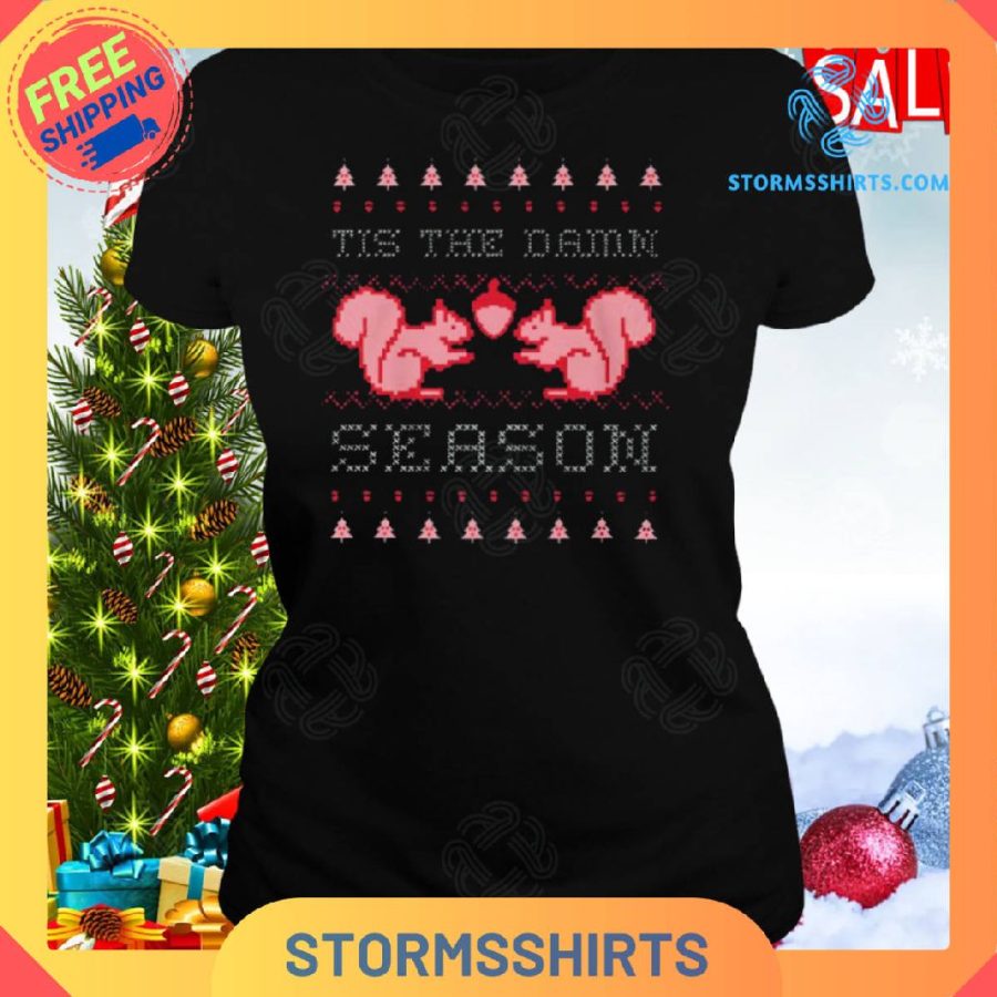 Tis the damn season taylor swift squirrel christmas evermore shirt