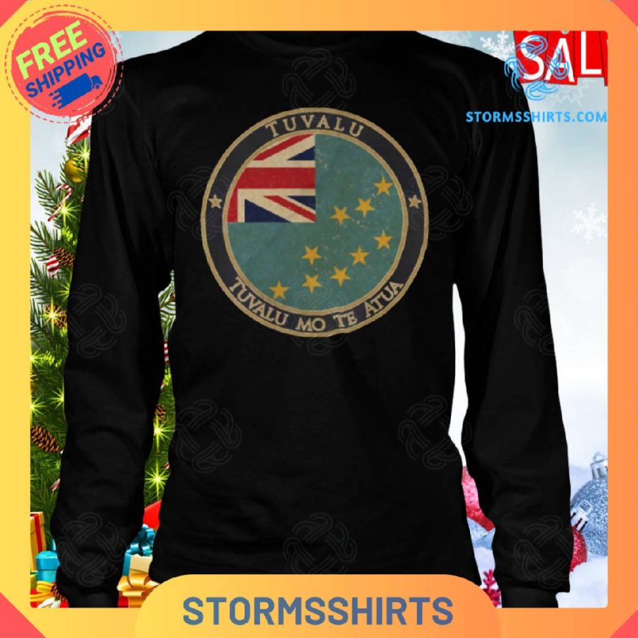 Tuvalu oceania oceanian flag vintage shirt