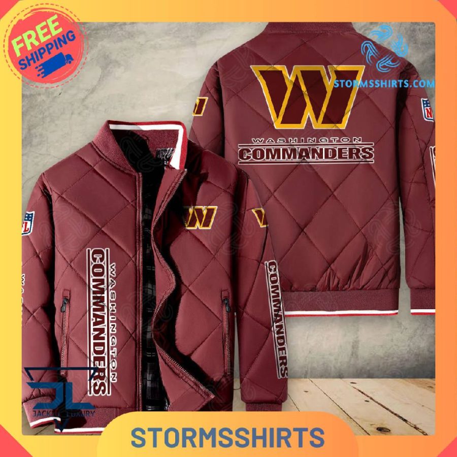 Washington football team quilted bomber jacket