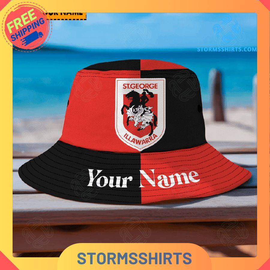 St George Illawarra Dragons NRL Personalized Bucket Hat