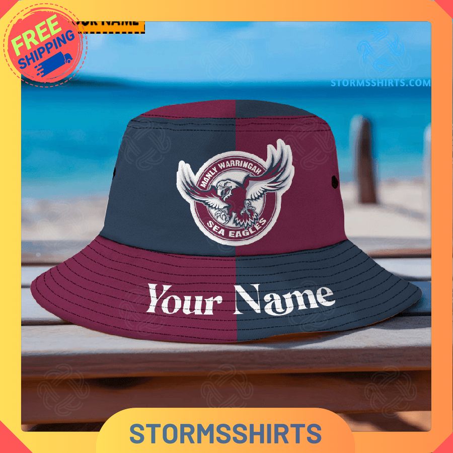 Manly Warringah Sea Eagles NRL Personalized Bucket Hat