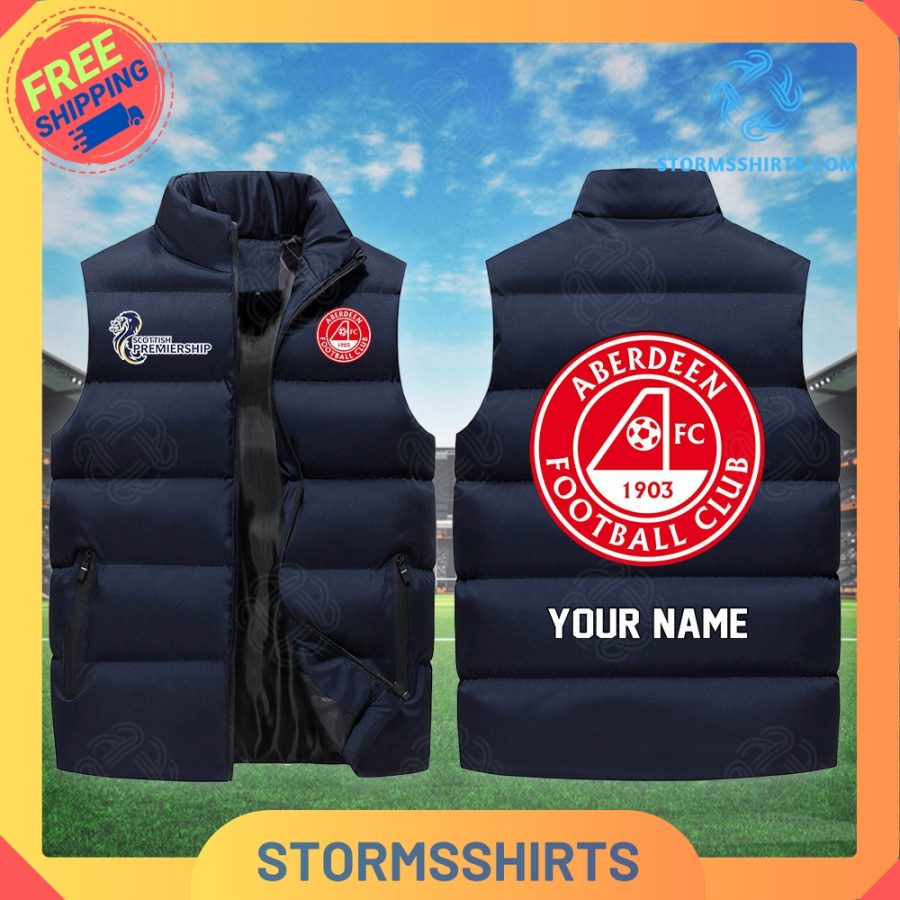 Aberdeen spfl personalized sleeveless puffer jacket