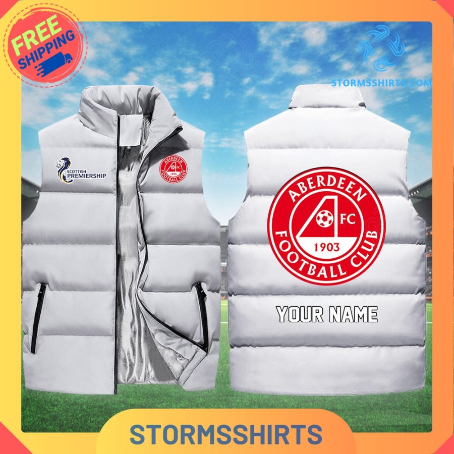Aberdeen spfl personalized sleeveless puffer jacket