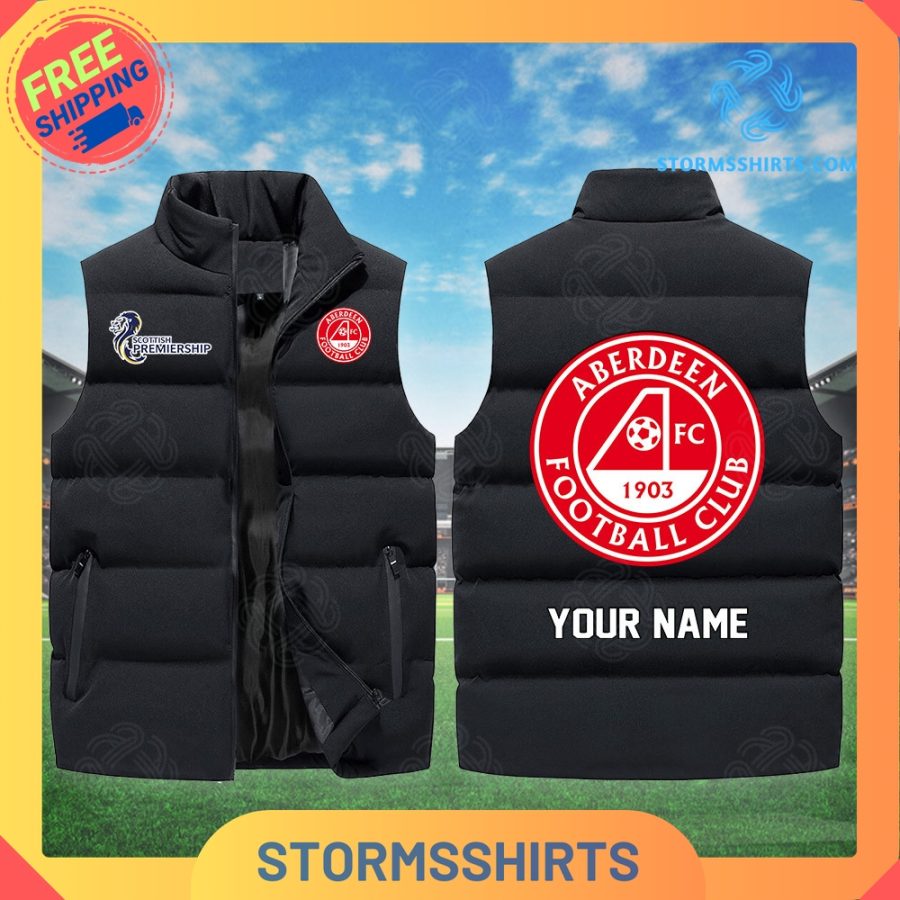 St Johnstone SPFL Personalized Sleeveless Puffer Jacket