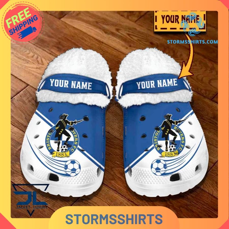 Bristol Rovers Personalized Fuzz-lined Crocs
