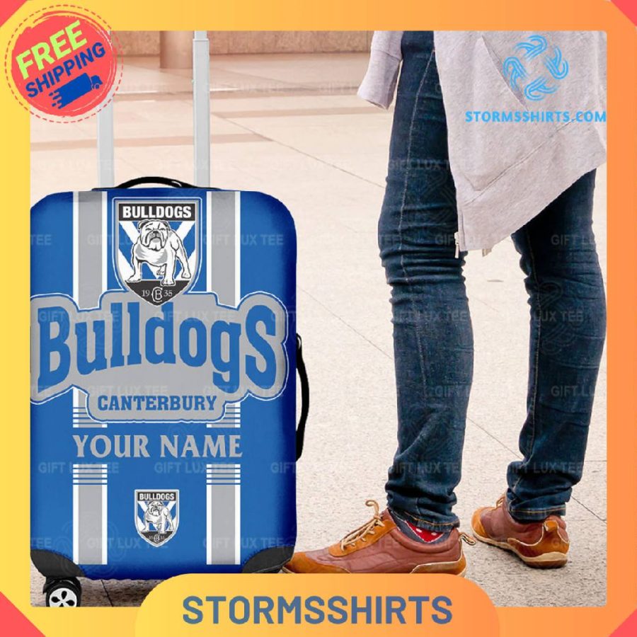 Canterbury bankstown bulldogs nrl personalized luggage cover
