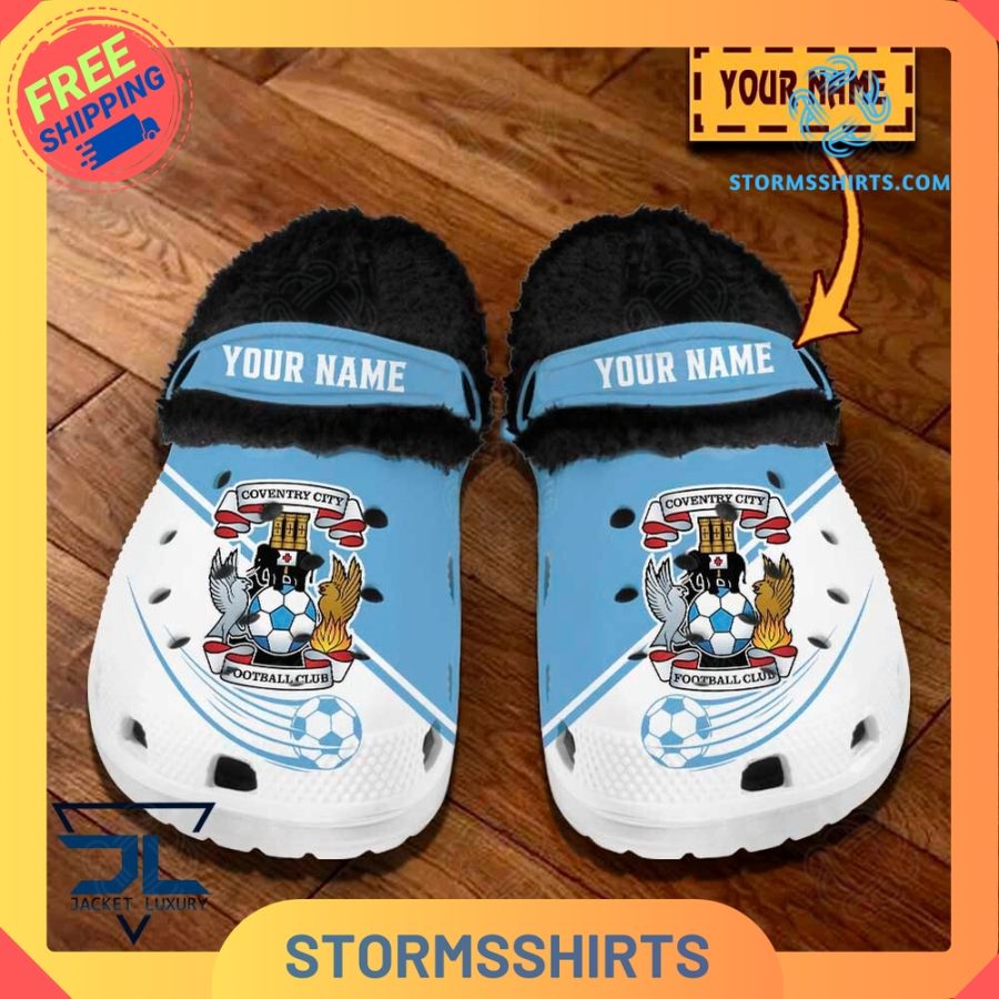 Coventry City FC Personalized Fuzz-lined Crocs