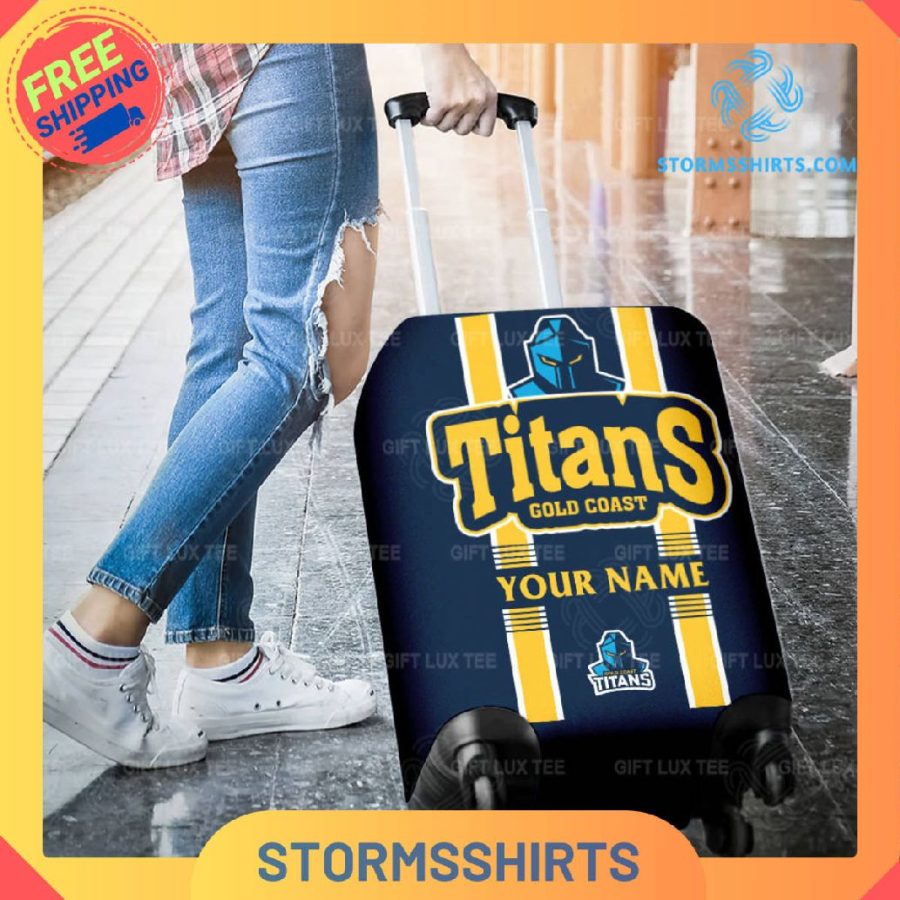 Gold Coast Titans NRL Personalized Luggage Cover