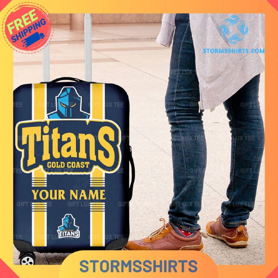 Gold coast titans nrl personalized luggage cover