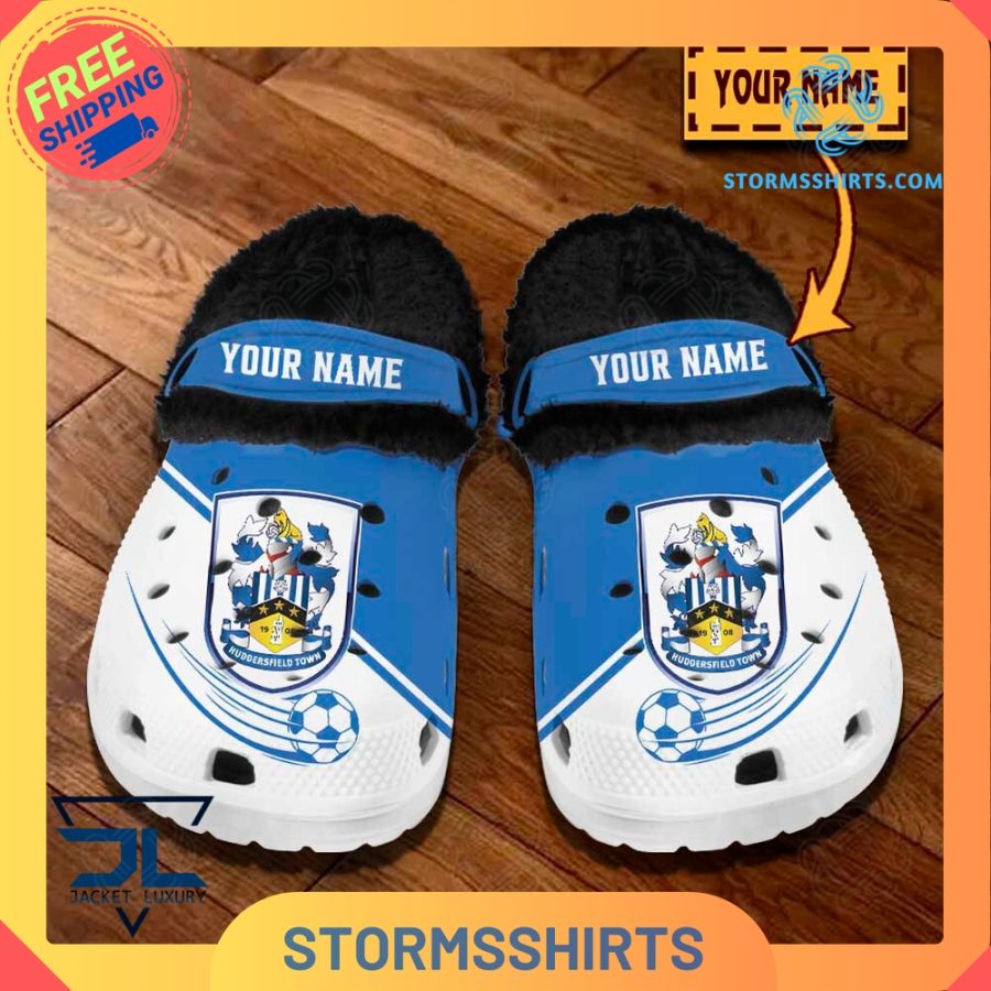 Huddersfield Town AFC Personalized Fuzz-lined Crocs
