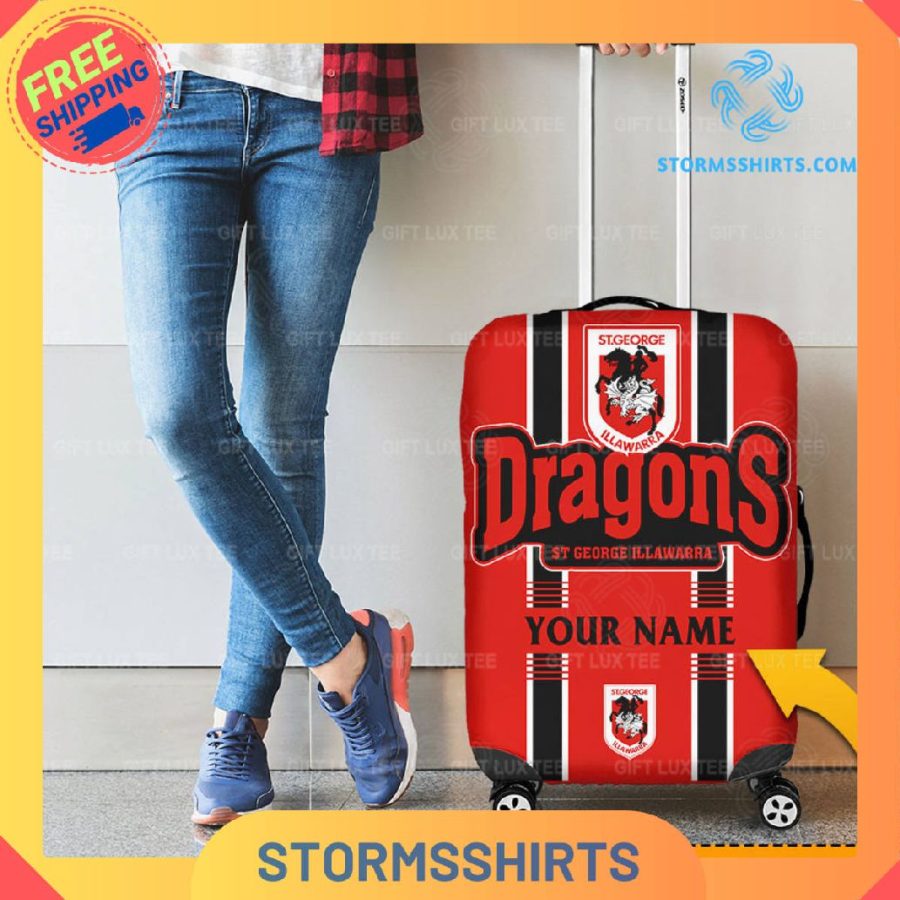 Illawarra Dragons NRL Personalized Luggage Cover