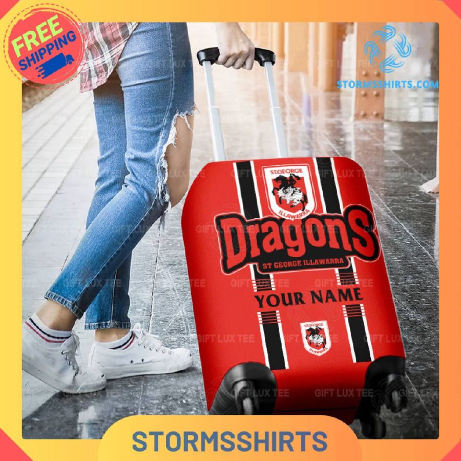 Illawarra Dragons NRL Personalized Luggage Cover