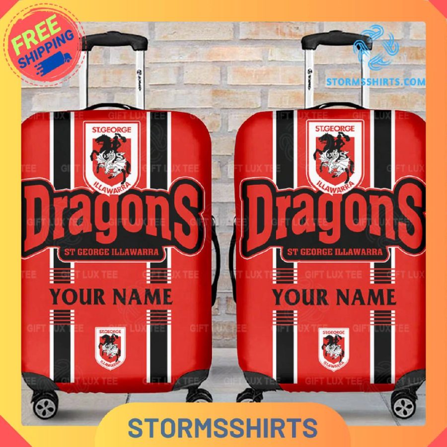 Illawarra dragons nrl personalized luggage cover