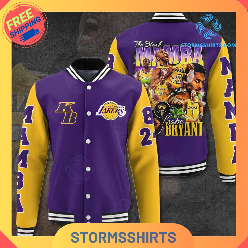 Kobe Bryant Black Mamba Varsity Jacket - Stormsshirts.com