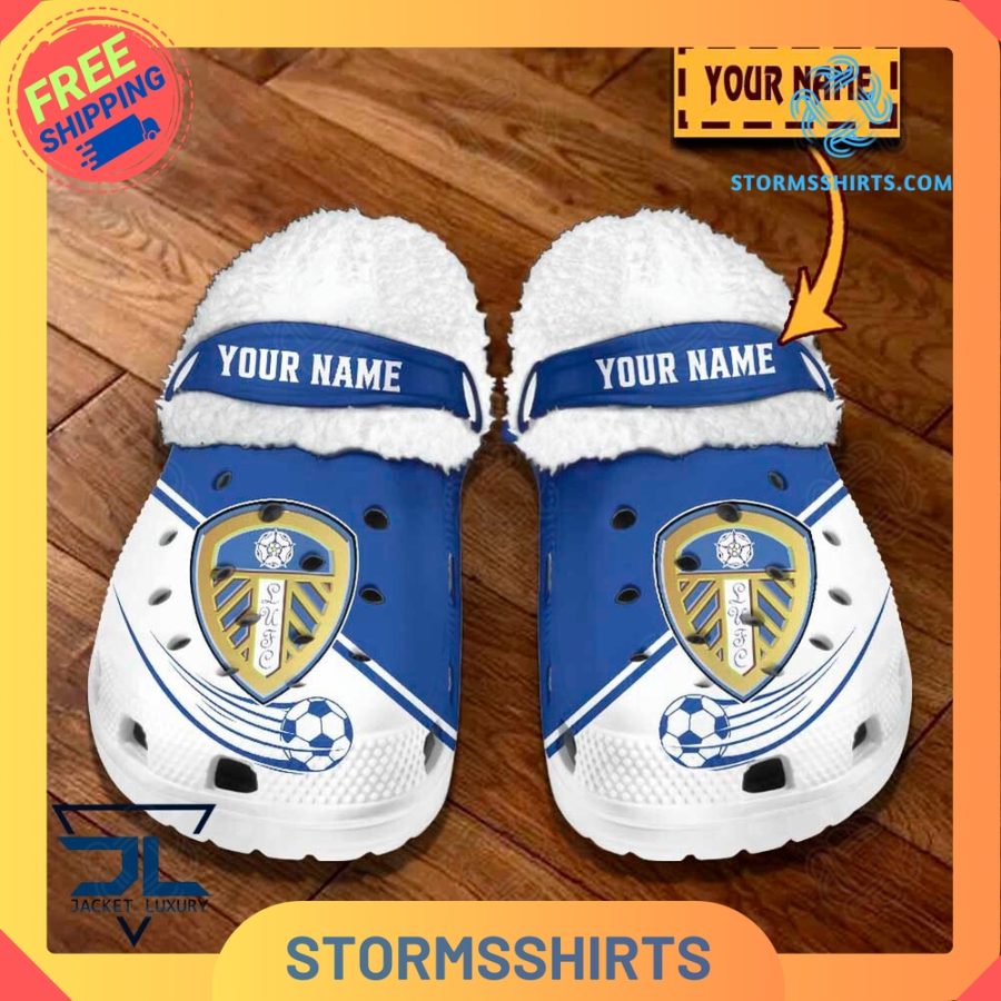 Leeds United F.C Personalized Fuzz-lined Crocs
