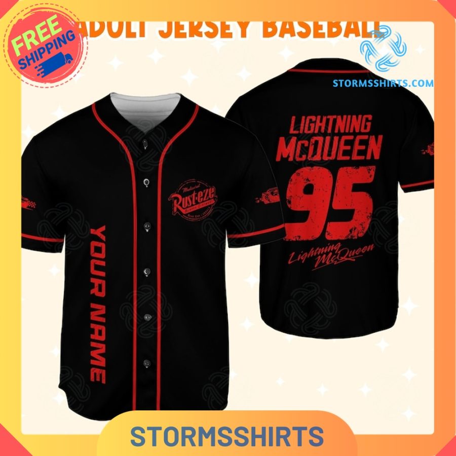 Lightning McQueen Rust-eze Baseball Jersey
