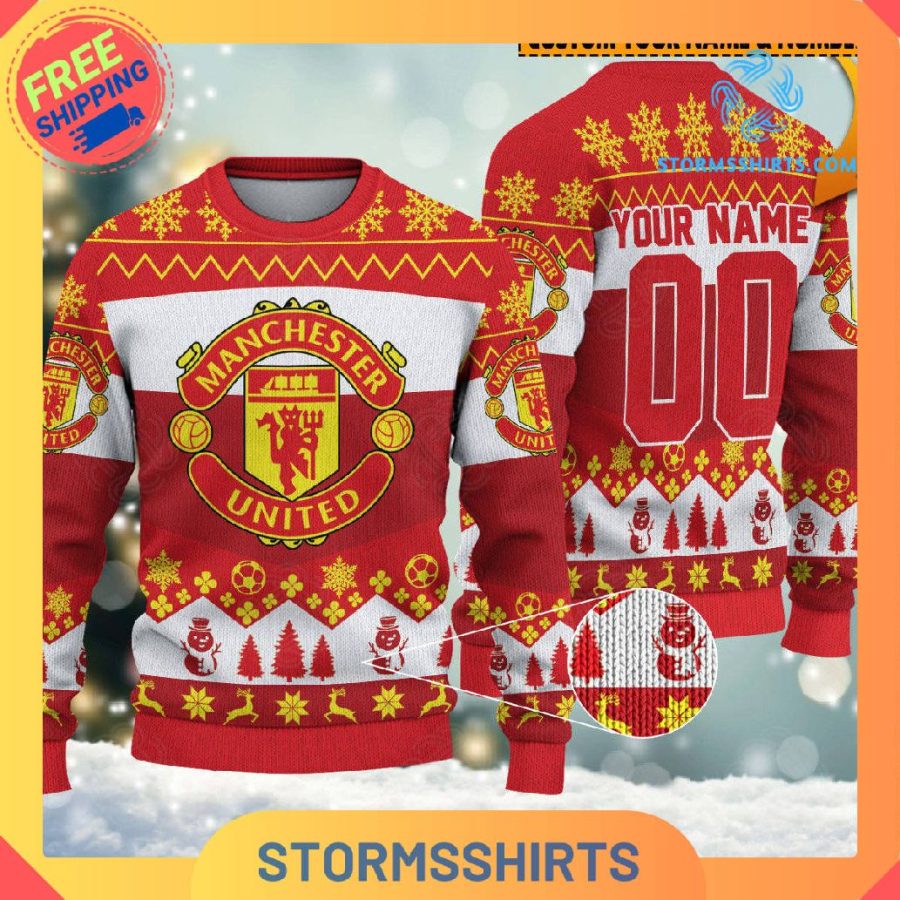 Manchester United EPL New Personalized Ugly Christmas Sweater