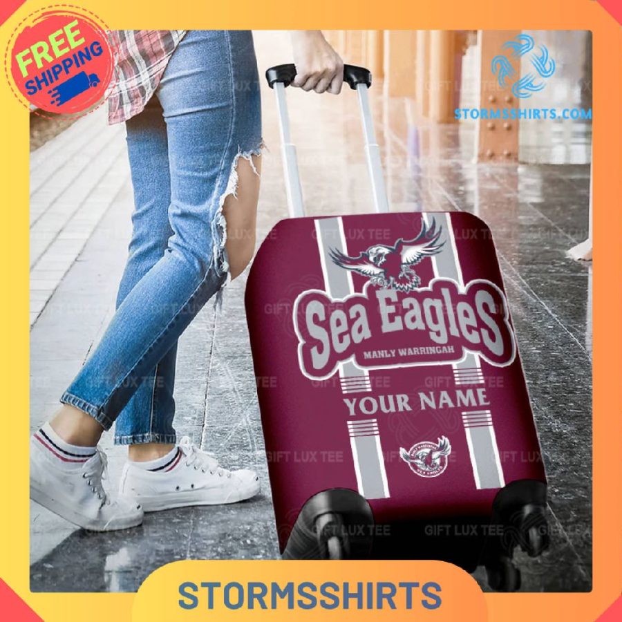 Manly Warringah Sea Eagles NRL Personalized Luggage Cover