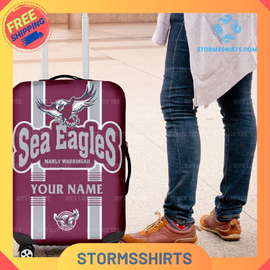 Manly warringah sea eagles nrl personalized luggage cover