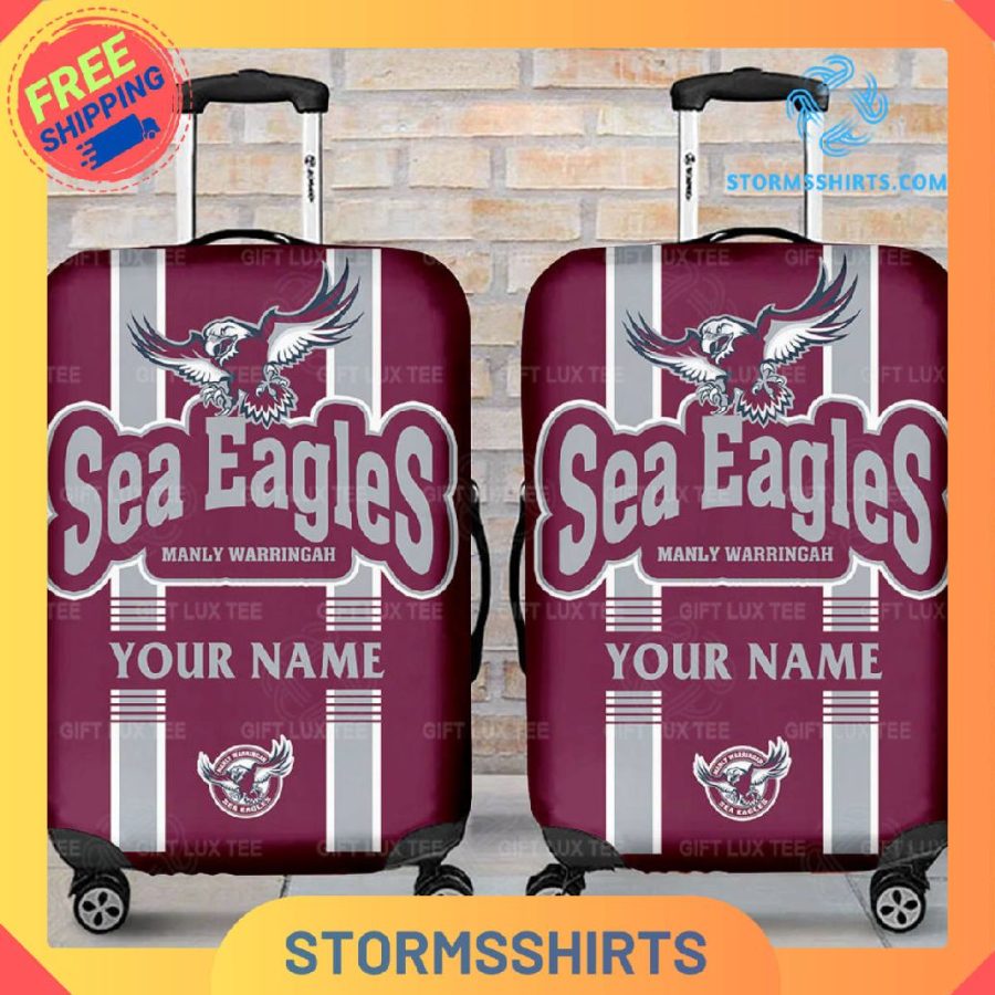 Manly warringah sea eagles nrl personalized luggage cover
