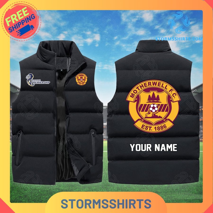 Motherwell SPFL Personalized Sleeveless Puffer Jacket