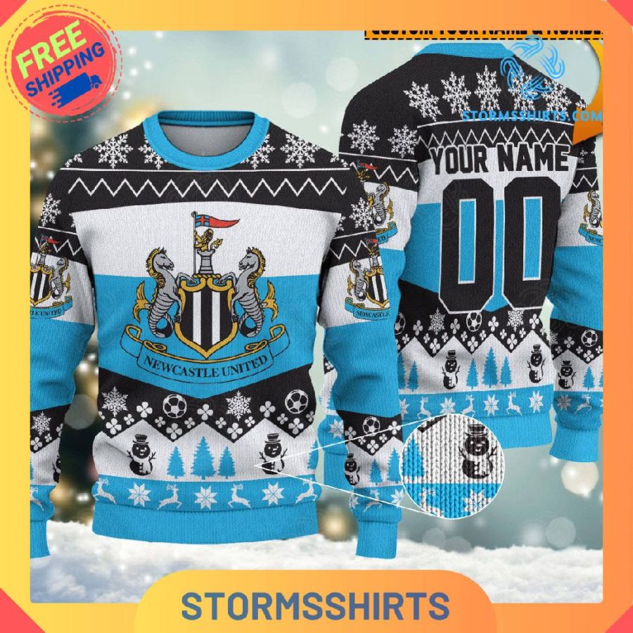 Newcastle United EPL New Personalized Ugly Christmas Sweater